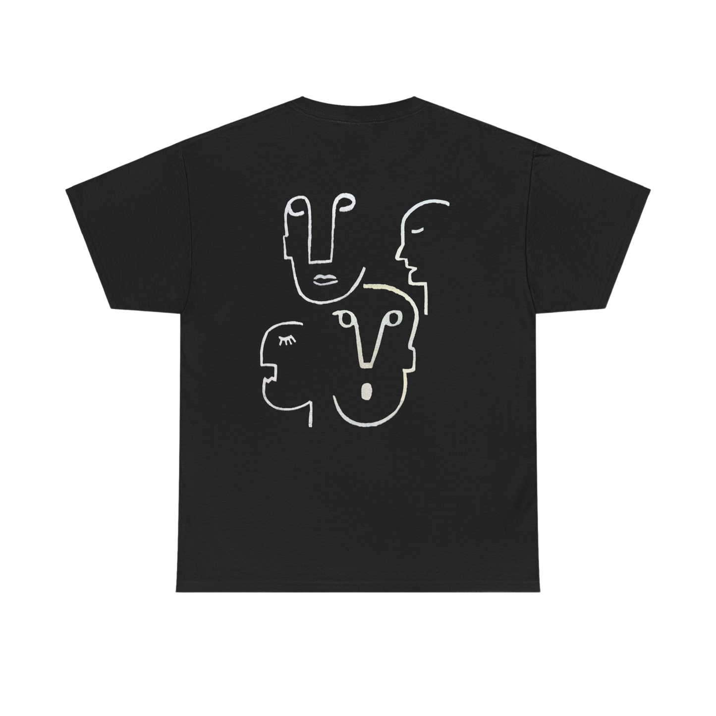 ManyFaces_UnisexHeavyCottonTee-Black-Back