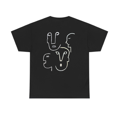 ManyFaces_UnisexHeavyCottonTee-Black-Back