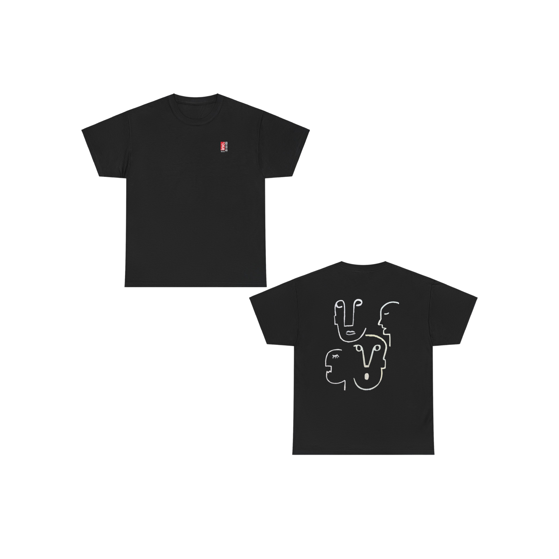 ManyFaces_UnisexHeavyCottonTee-Black-FrontandBack