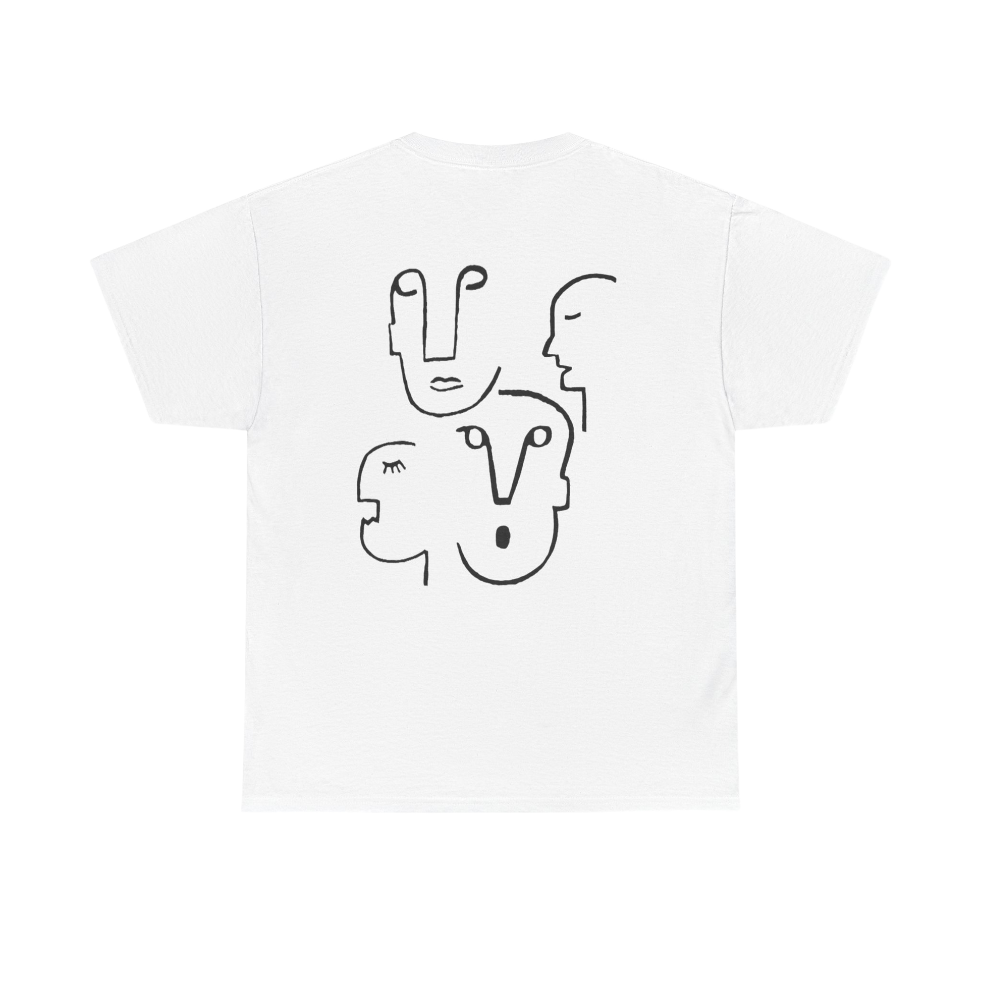 ManyFaces_UnisexHeavyCottonTee-White-Back