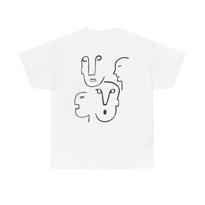 ManyFaces_UnisexHeavyCottonTee-White-Back