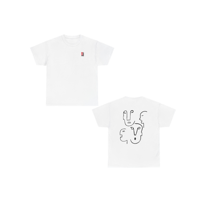 ManyFaces_UnisexHeavyCottonTee-White-FrontandBack