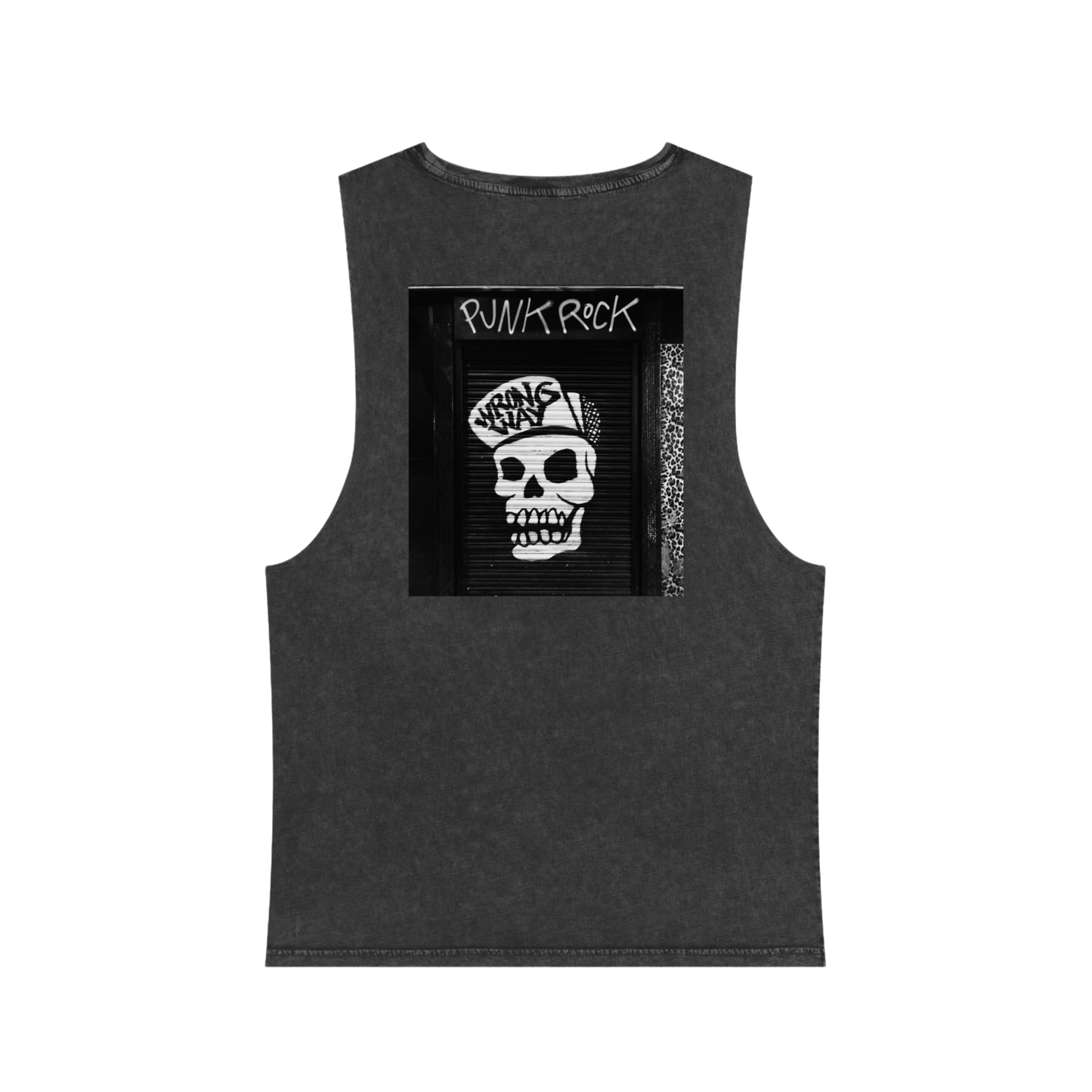 Street Punk Rock Unisex Stonewash Tank Top