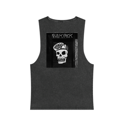 Street Punk Rock Unisex Stonewash Tank Top