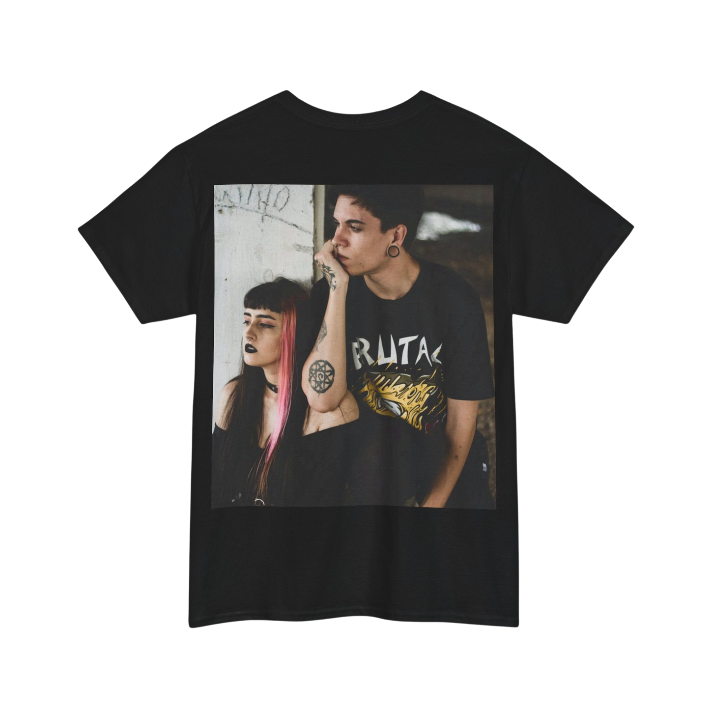 Two Punks Waiting Unisex Heavy Cotton Tee